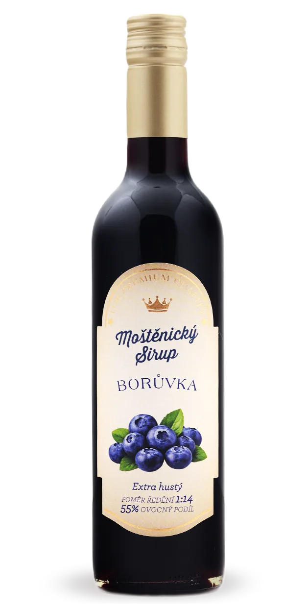 Moštěnický sirup TOP PREMIUM QUALITY Borůvka